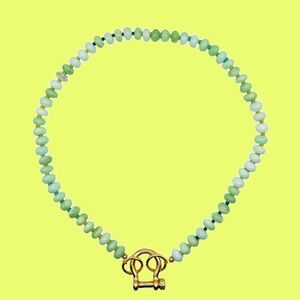 Spicy Dan Green Opal Necklace